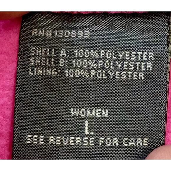 New Balance Womens L Hot Pink Full Front Zip Fleece Jacket Pockets RN130893 - Picture 8 of 8